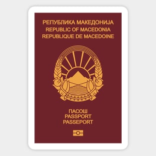 Macedonia passport Magnet